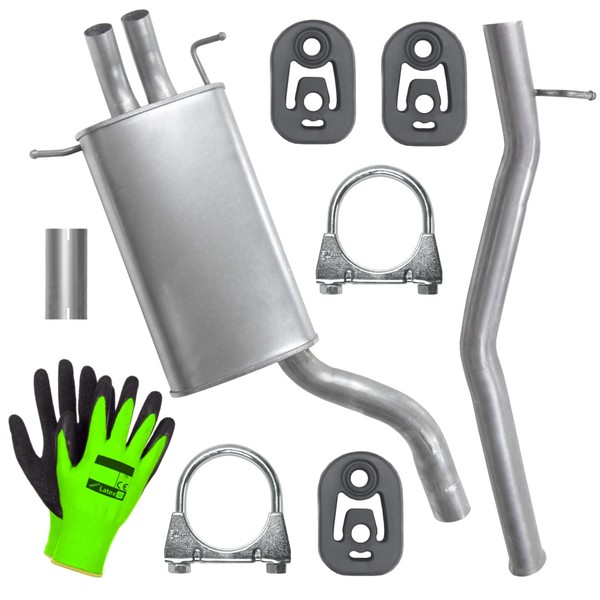 Endtopf Auspuff FüR Mercedes C-Klasse C200 C220 W203 S203 2.2 CDI (2000-2007)-image