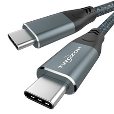 USB C to USB C 3.2 Gen 2 Cable 20Gbps 100W PD 4K Video Monitor Cord 10FT Grey