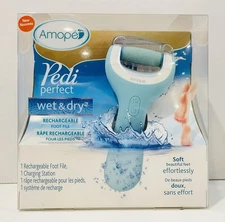 Amope Pedi Perfect Wet & Dry Rechargeable Foot File Electronic Pedicure