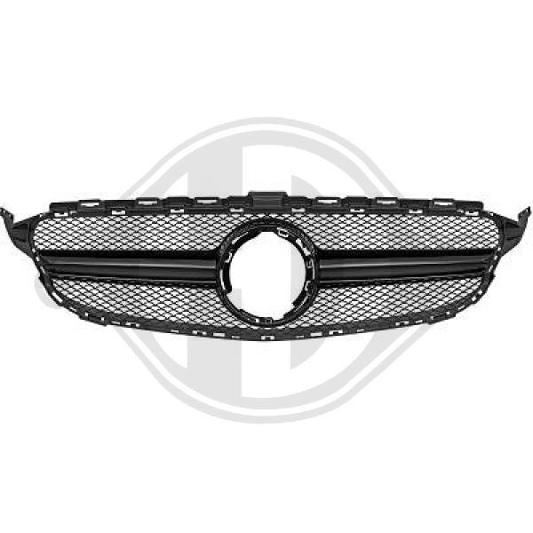 Diederichs KüHlergitter FüR Mercedes-Benz C-Klasse W205 S205 GläNzend Schwarz-image