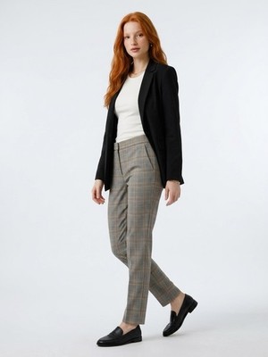 ZARA Jogger Pants XS | Pantalón Cuadros Príncipe de Gales Chic
