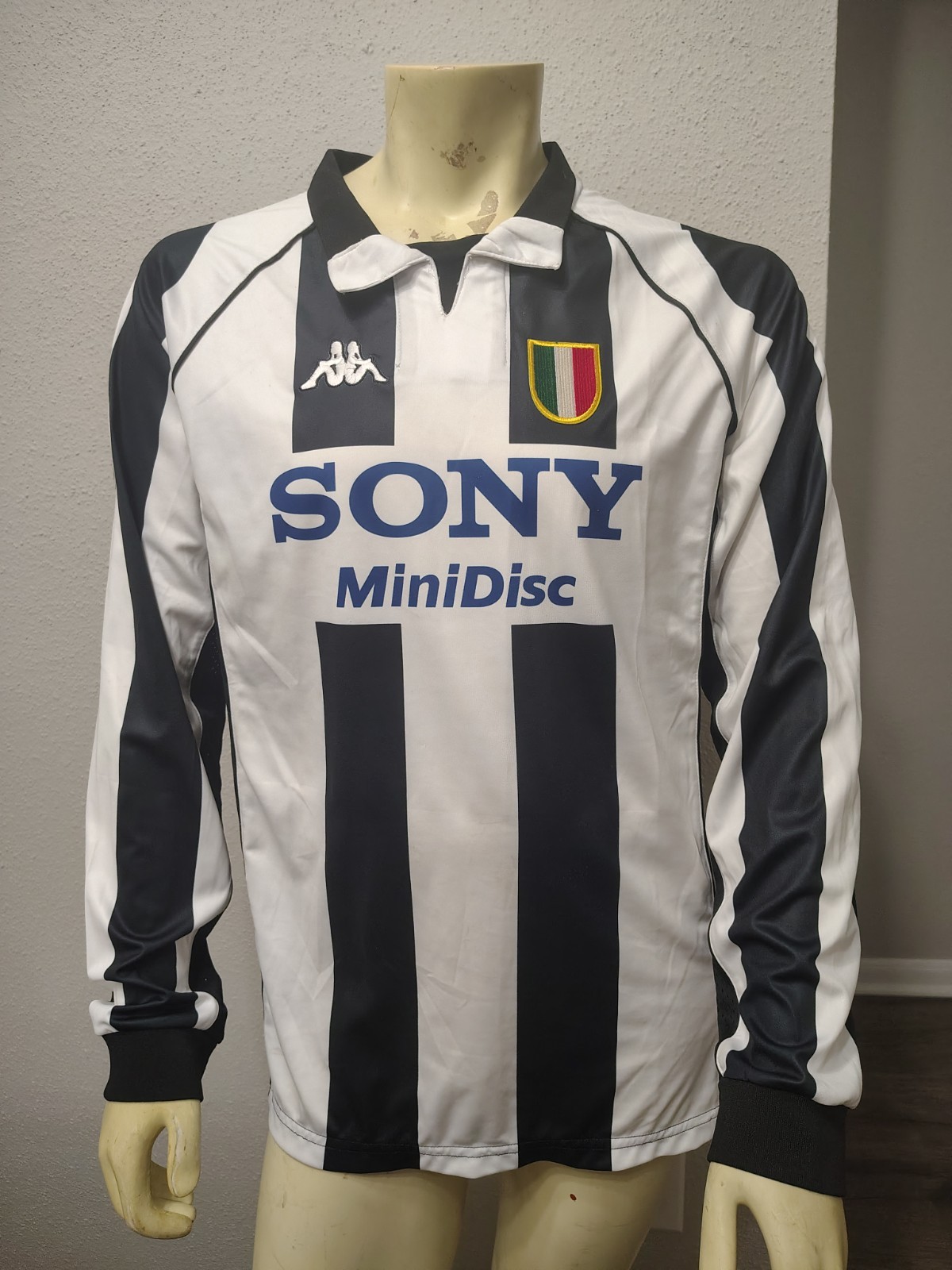 Vintage Kappa Gara JUVENTUS Soccer Jersey Size 2XL Long Sleeve Made In Italy 