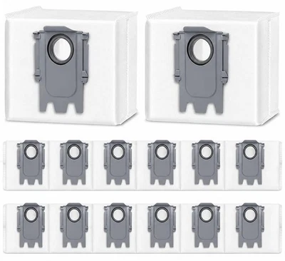 14 Pack Dust Bag Replacement for Roborock Q7 M5+, Q10 S8 Pro Ultra - Picture 1 of 8