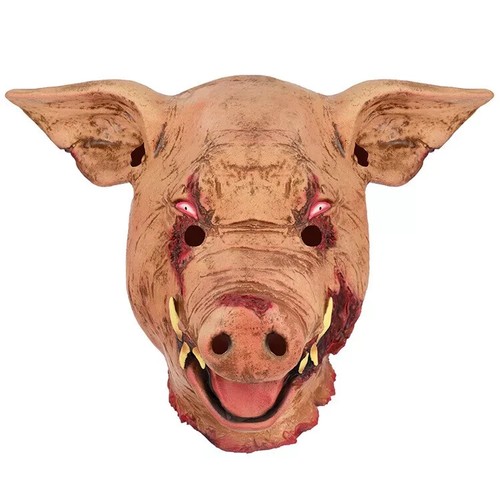 Masquerade Halloween Latex Fancy Peppa Pig Head Mask Carnival Party Cosplay Prop - Picture 12 of 78