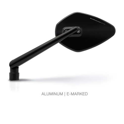 Barracuda SKIN-X Mirrors Black E Marked Road Legal - Picture 3 of 6