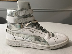 puma high top wedge sneakers