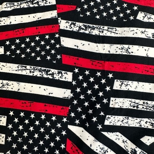 Feuerwehr Unterstützung dünne rote Linie Flagge butterweiche Leggings groß kurvig 14-20 - Bild 3 von 3