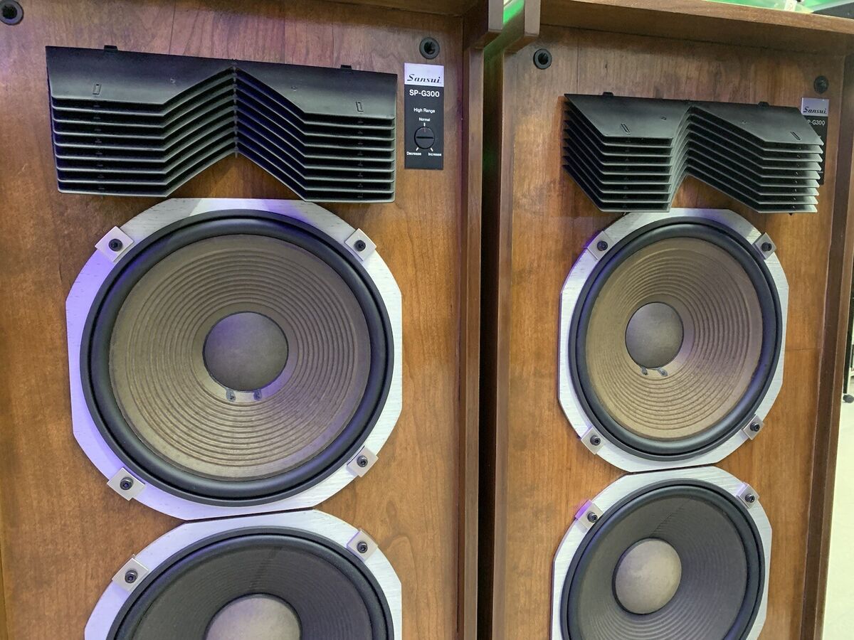 SANSUI SP-G300 Vintage 1977 Hi End 2 Way 3 Speakers RARE SANSUI SP-G300 Vintage 1977 Hi End 2 Way 3 Speakers RARE