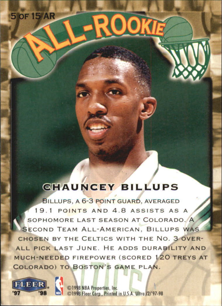 その他 9798 showcase legacy row0 C.Billups RC 1997-98 Flair Showcase Legacy Row 2 RC Chauncey Billups PSA