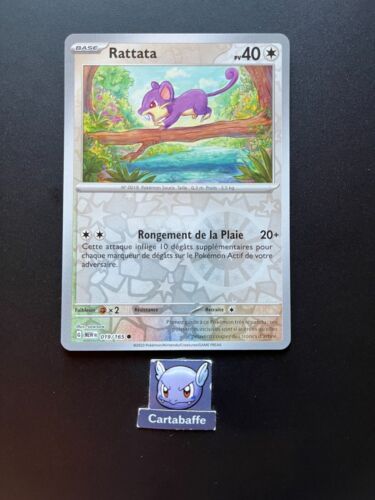 Carte Pokémon Rattata 019/165 Reverse EV3.5 Mini Série 151 NEUF - Photo 1/1