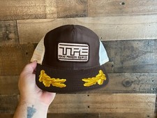 Texas Process Equipment Snapback Hat VTG Patch Cap Trucker USA Made Leaves TPE