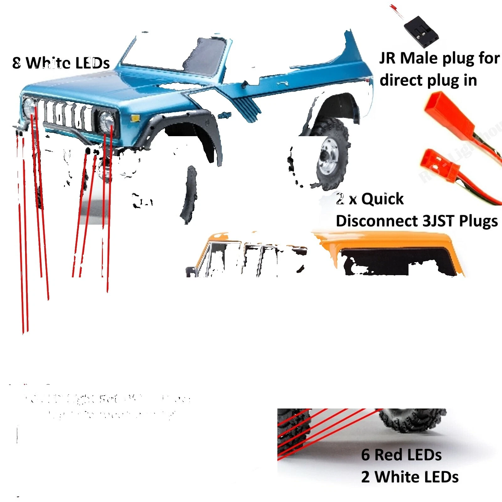 Hobby RC Model Vehicle Body Parts & Interior for Redcat Racing 1:16 Short Course Truck