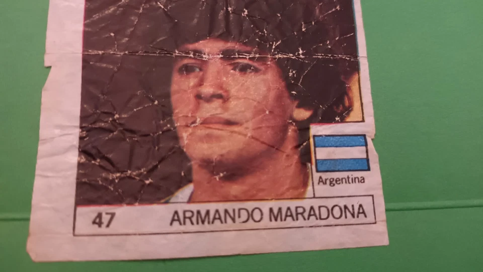 BOCA JUNIOR ARGENTINA MARADONA ROOKIE MUNDIAL 82 CHICLE BOOMER SUPER CARD RARO  - Imagen 3 de 4
