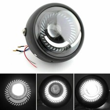 6.5" Motorcycle White Light LED Headlight High Low Beam For Cruiser Chopper UK