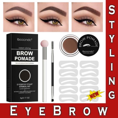 Augenbrauen Stempel Set Shaping Augenbrauen Pomade Wasserfest Schablonen Definer Makeup Set