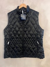 Lands End Womens Black Gilet - 70% Goosedown 30% Feathers - Size Xl (18-20) New