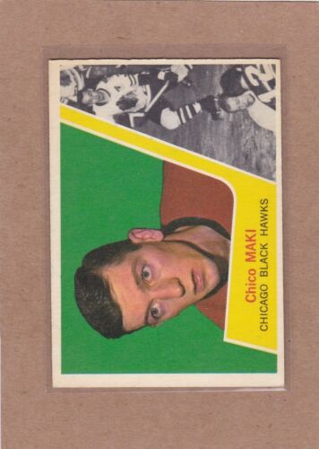1963-64 TOPPS HOCKEY CHICO MAKI #41 BLACK HAWKS EX+ *A33085