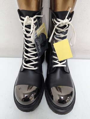 DR. MARTENS EXPOSED TOE CAP LEATHER BOOT, NON-SAFETY, UK10