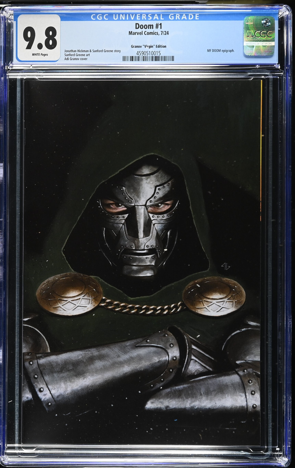 DOOM #1 ヴァリアントエディション Adi Granov Doom #1 Adi Granov 1:100 Virgin Variant CGC 9.8 | eBay