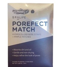SpaLife Porefect Match 3 Hydrocolloid Nose Strips  24 Pimple Patches Purple