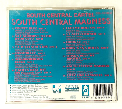CD) South Central Cartel – South Central Madness, US Press, CDL
