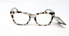 Foster Grant Square Gray Tortoise Shell Print Blue Light Glasses 58674FGX201 NWT