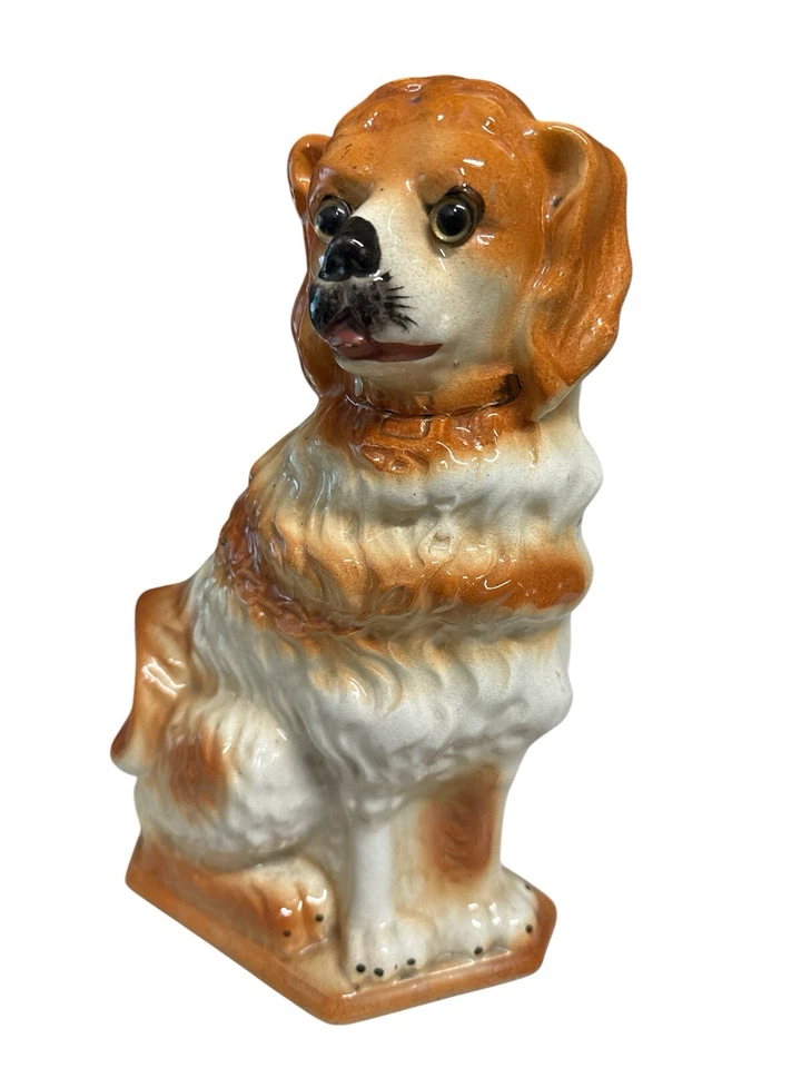 "Antiguo perro victoriano Staffordshire Spaniel 12,5"" perro de abrigo" Foto 2 de 4