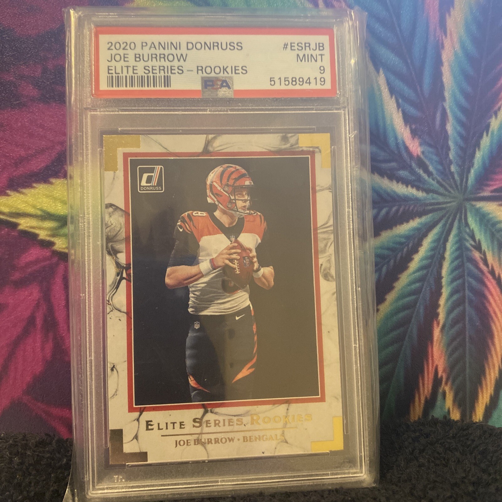 2020 DONRUSS OPTIC ELITE SERIES ROOKIES #JB JOE BURROW RC PSA 9