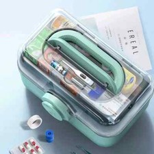 3 Layer Family Medicine Organizer Box Medicine Split Storage First Aid Kit Boxes