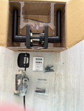 Kwikset 720 MIL, SQT, 514 6AL RCS, Matte Black Door Handle Set