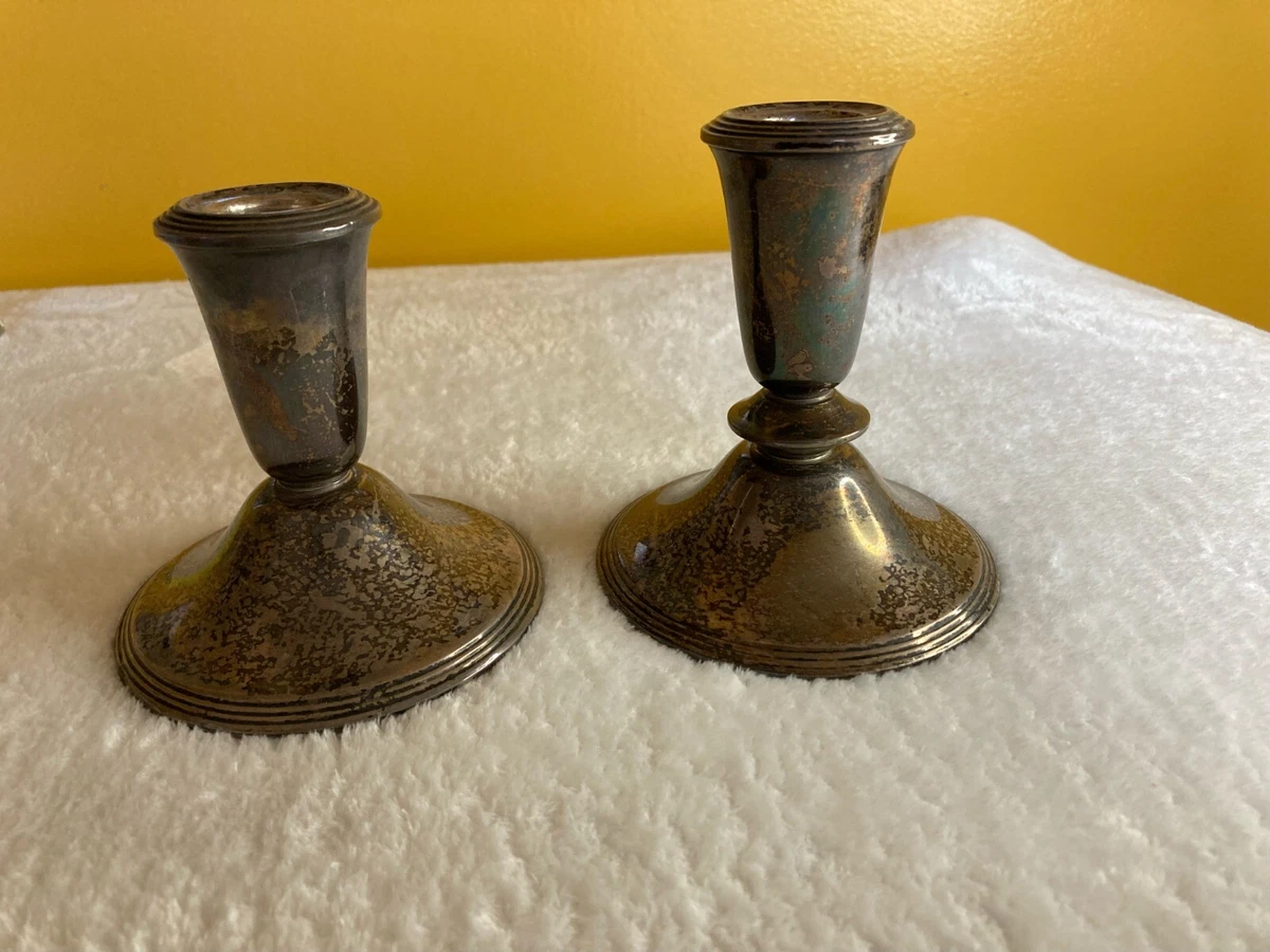 Newport Weighted Reinforced Sterling Candle Holders 17213 17214