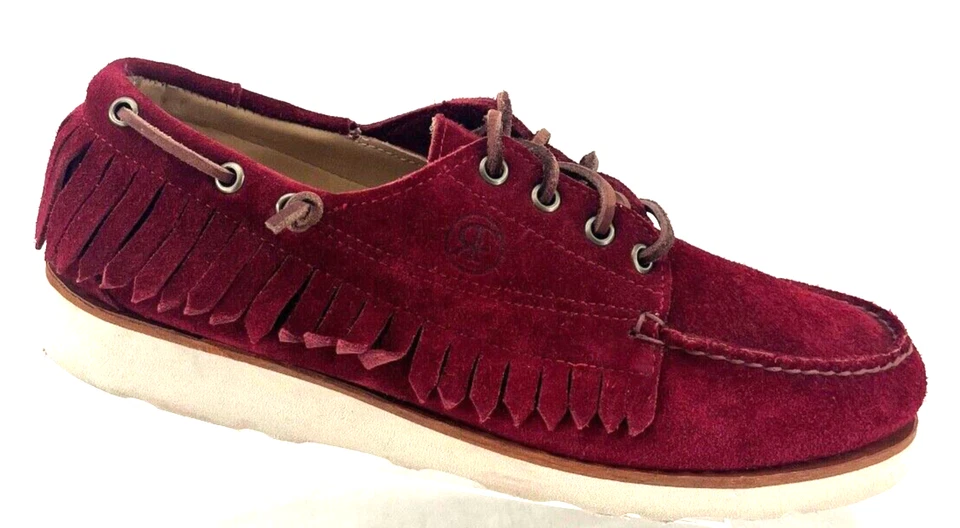 Zapatos mocasines de barco de gamuza con flecos Sebago Ronnie Fieg 103330 para hombre EE. UU. 10 M Foto 2 de 4