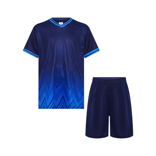 Kids Boys Activewear Tracksuit Football Training V-Neck T-shirt with Shorts Set - Picture 75 of 82