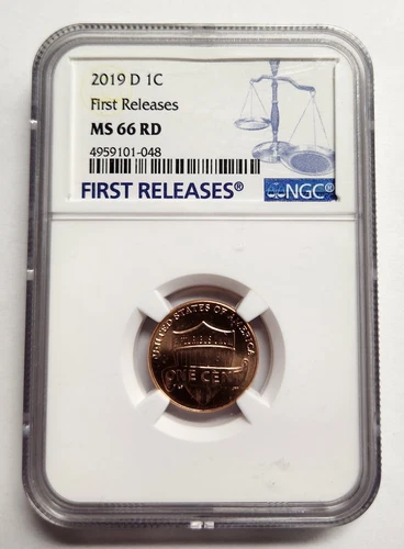2019-D Lincoln Cent – NGC MS 66 RD (First Release)