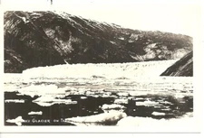 Juneau Alaska Taku Glacier 1934 Real  Photo Postcard RPPC