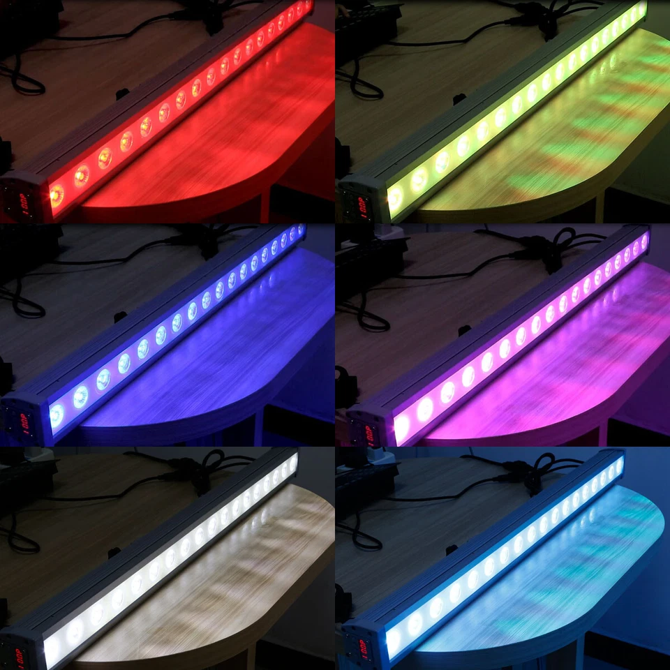 Waterproof 180W RGBW 4in1 LED Wall Wash Light DMX Stage DJ Disco Beam Bar Light - Image 2 of 4