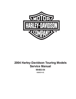 Printed Service Repair Shop Manual 2004 Harley Davidson FLHRSI Road King Custom 