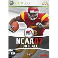 NCAA Football 2007 Xbox 360 Disc W/ Flawed Case/Manual