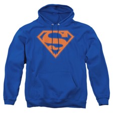 Superman "Blue  Orange Shield" Pullover Hoodie or Crewneck Sweatshirt