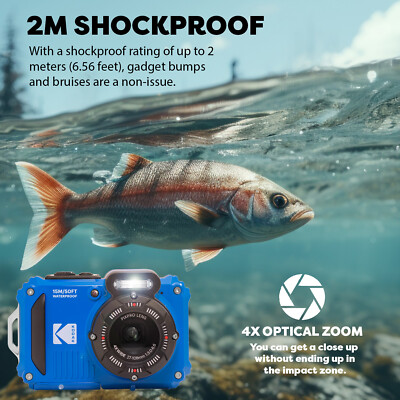 Kodak PIXPRO WPZ2 Digital Camera + SanDisk Ultra 32GB microSDHC