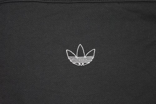 Adidas Sweatshirt Mens XL Color Block Panel Trefoil Logo Hoodie Pullover Warm Up - Picture 4 of 8