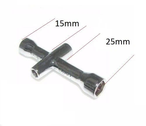 1/10 RC Auto Klein Kreuz Schraubenschlüssel,Werkzeug Schraubenschlüssel 4 5 5.5 - Bild 2 von 3