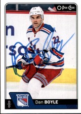Dan Boyle Signed Autographed 16/17 OPC O-Pee-Chee card New York Rangers
