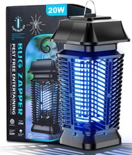 Bug Zapper Outdoor,Mosquito Zappers Indoor, Electric 4000V Fly Zapper Waterproof