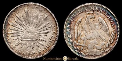 México 1 Real (3,35g) 1850 Guanajuato P·F KM-370,6 MBC - Image 1 of 3