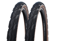 2X Schwalbe Marathon Efficiency 55-622 Superrace Transparent Faltreifen 28X2.15