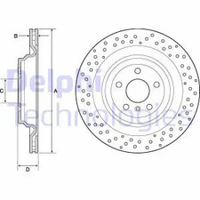 2x Bremsscheibe belüftet BG4699C DELPHI für MERCEDES-BENZ M-KLASSE GL-KLASSE GLE 2x Bremsscheibe belüftet BG4699C DELPHI für MERCEDES-BENZ M-KLASSE GL-KLASSE GLE