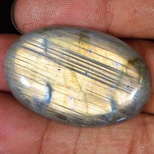 51.75 Ct Natural Labradorite Oval Cabochon Healing Gemstone Jewelry 24x38x6 mm