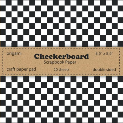 Checkerboard Scrapbook Paper: Craft paper pad | Paper Arts, Origami, Scrapbookin