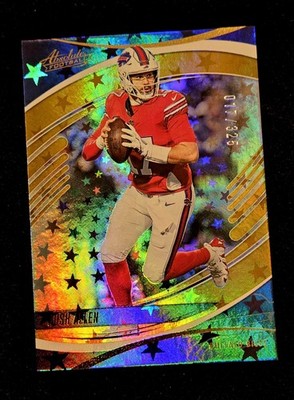 2025 Josh Allen 17/325 Panini Absolute #10 Jersey # Match 1/1 Stars Prizm Bills